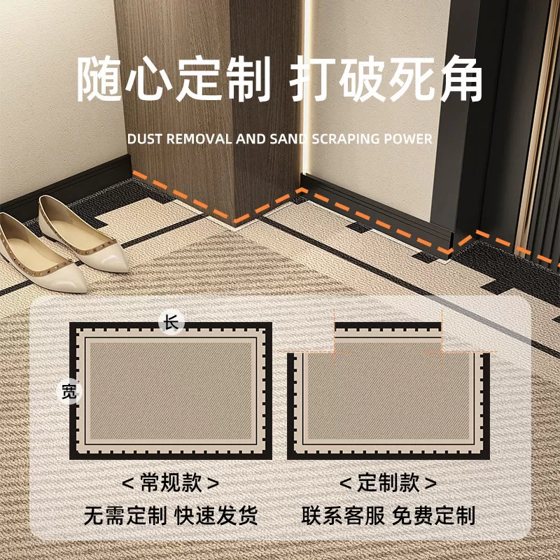 入户门地垫进门地毯高级门口垫子家用门垫轻奢玄关客厅脚垫可定制