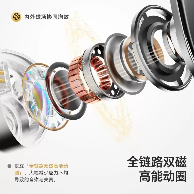 觅声双子座Pro有线耳机入耳HiFi音质手机台式电脑电竞fps游戏专用