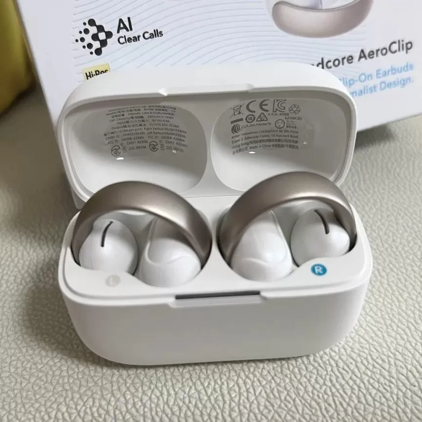 【正品原封】声阔AeroClip耳夹式蓝牙耳机开放式不入耳蓝牙运动