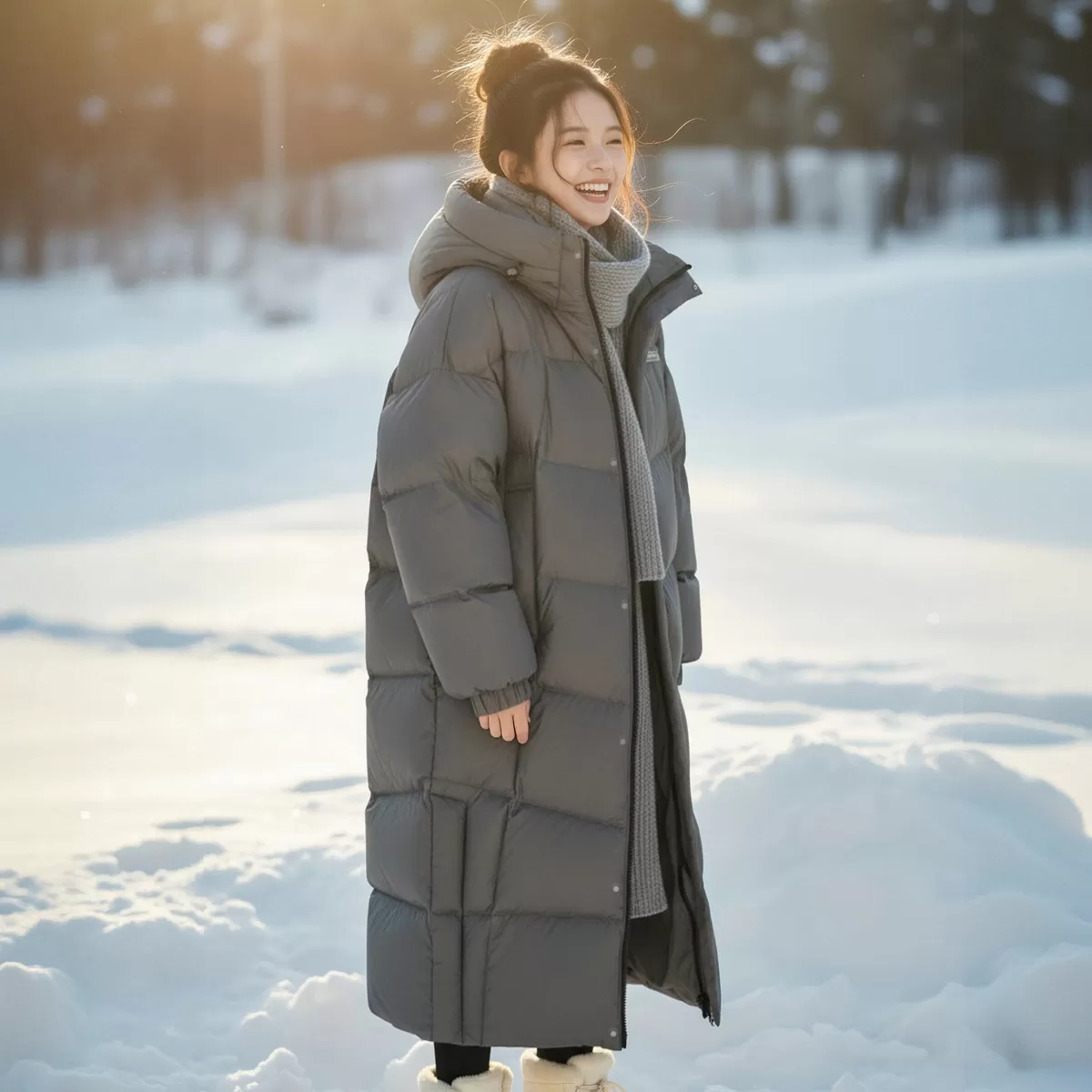 【多款任选】雪中飞26冬爆款男女羽绒服长款厚抗寒运动重磅
