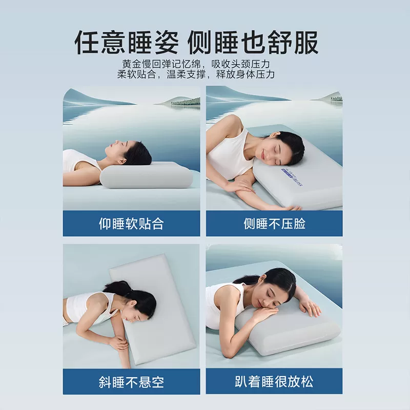 【15日晚8付尾款 交个朋友618】水星集团百丽丝家纺深睡慢回弹枕