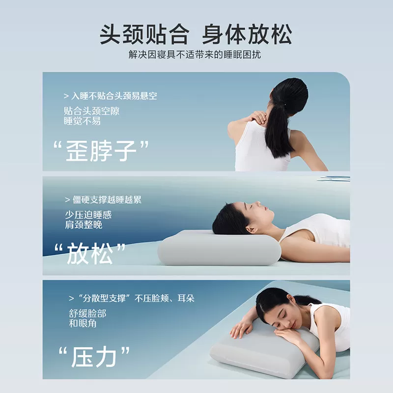 【15日晚8付尾款 交个朋友618】水星集团百丽丝家纺深睡慢回弹枕