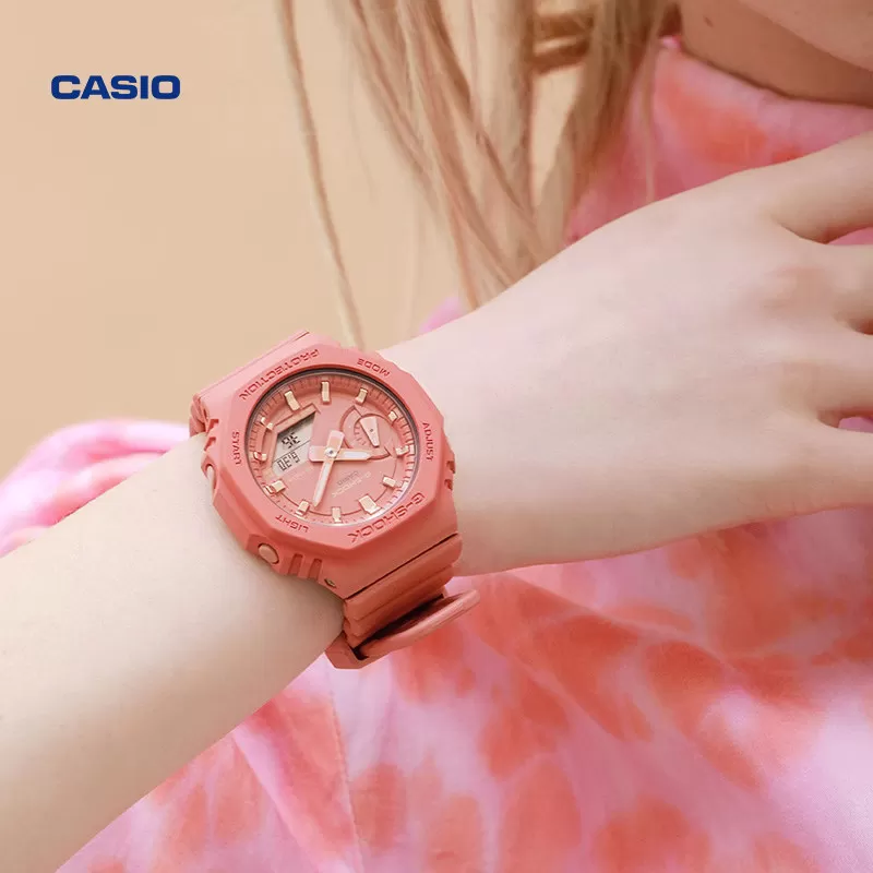 明星同款casio旗舰店GMA-S2100八角学生运动手表女卡西欧 G-SHOCK