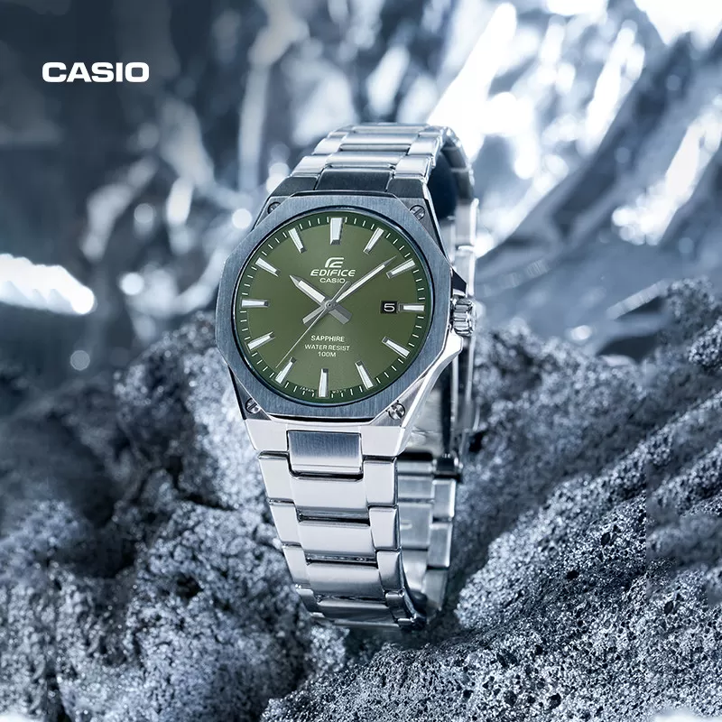 【礼物】casio旗舰店EFR-S108轻薄简约商务手表卡西欧官方EDIFICE