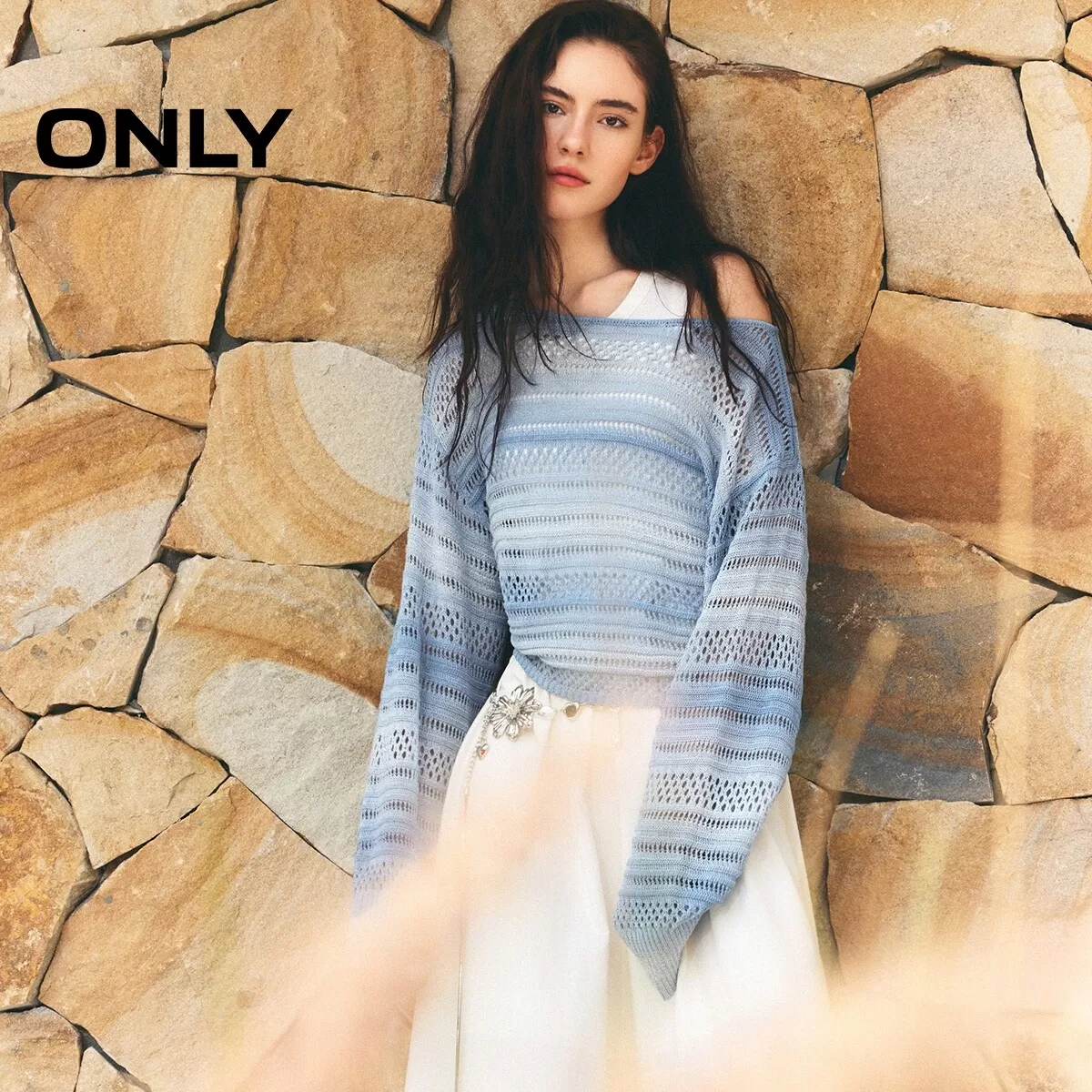 【所有女生的衣橱直播间】ONLY镂空针织开衫/镂空针织罩衫