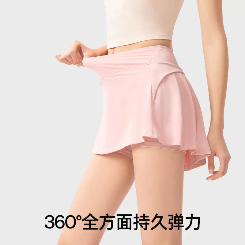 【超值特惠】小野和子运动短裙网球裙防走光高腰冰丝裙带内衬TK