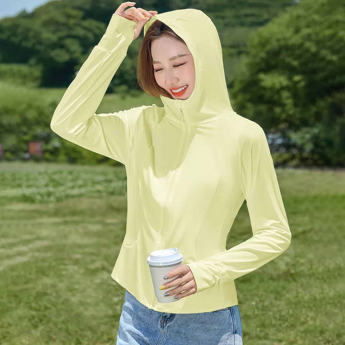 冰丝防晒衣女2026新款夏季凉感户外防紫外线防晒服短款修身薄外套