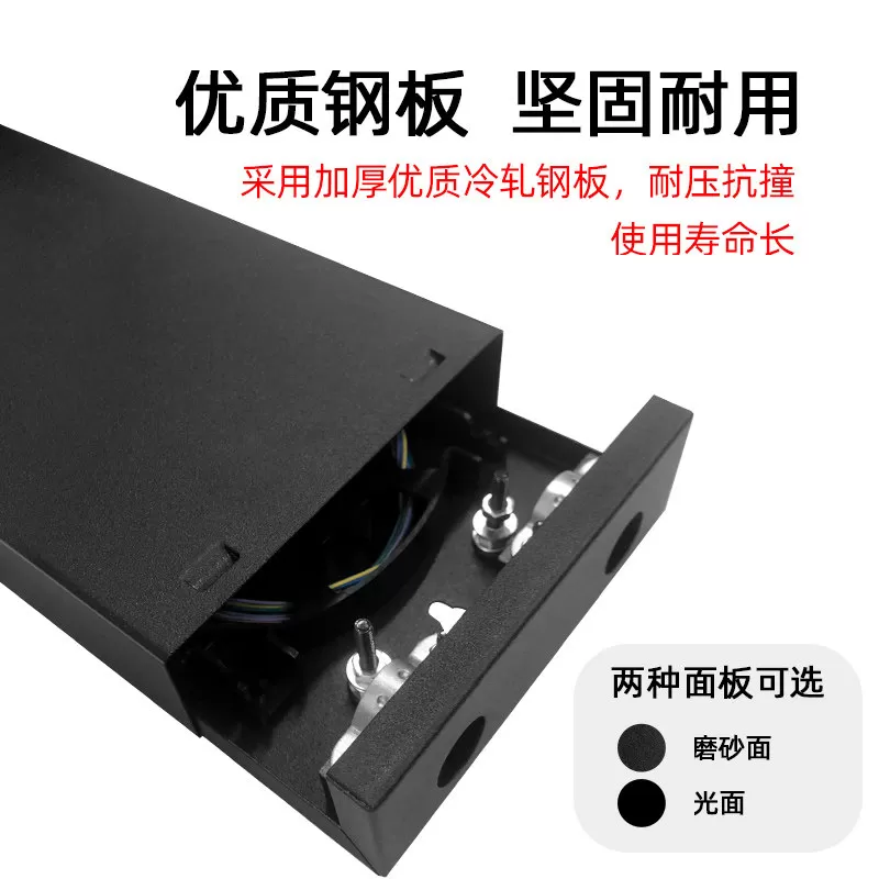 华杰恒讯定制 加厚4口满配方口光纤终端盒8口加厚终端盒SC/LC/FC/ST单模多模光缆熔接盒电信级接续盒熔纤盘