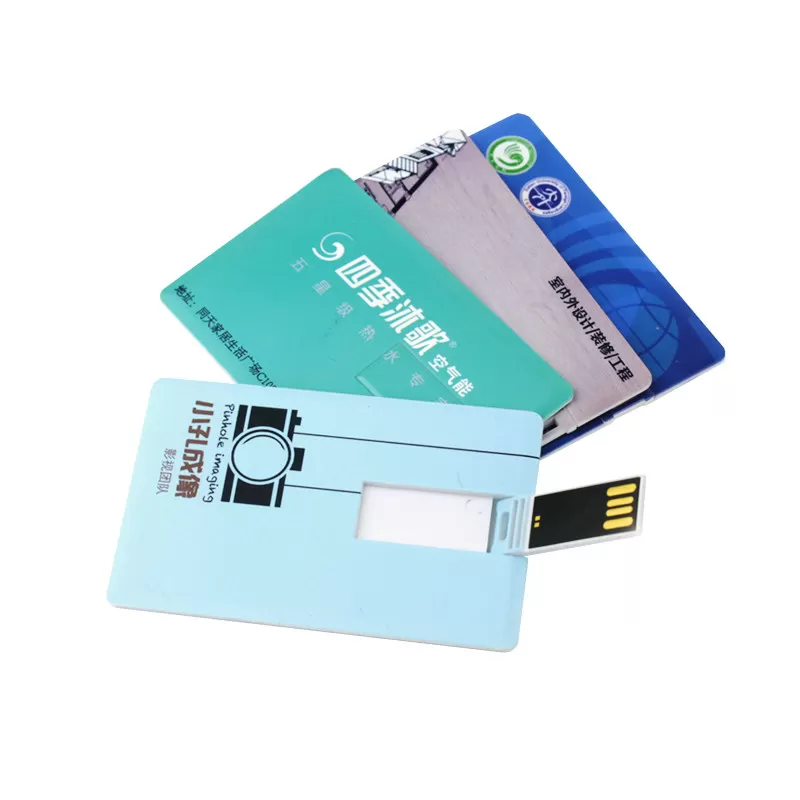 卡片式u盘32g礼品8/4定制名片优盘商务招标个性彩绘优盘企业logo