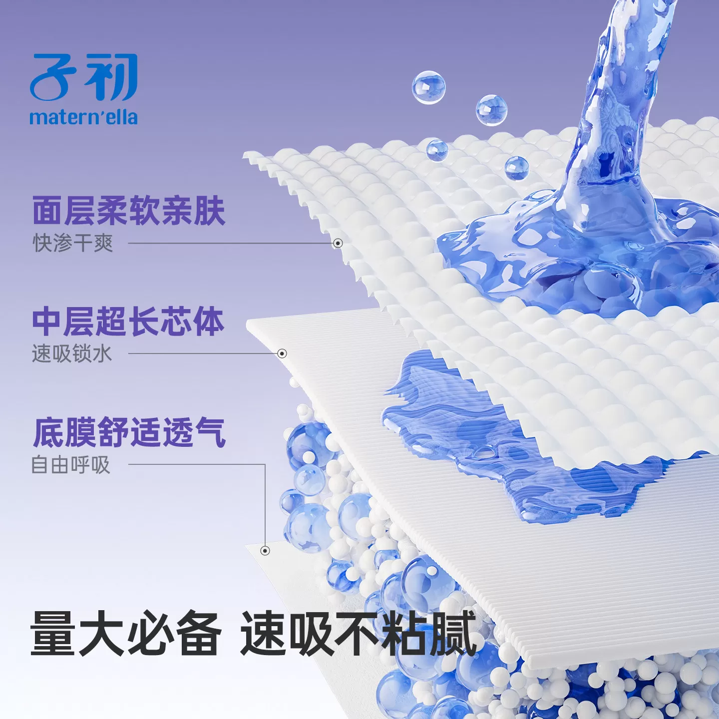 子初益生菌安睡裤粘贴式孕产妇专用卫生巾姨妈巾晚安裤产后女经期