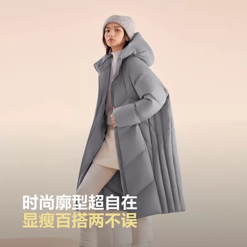 [氧气系列]波司登新款羽绒服女时尚休闲百搭轻盈长款90绒宽松