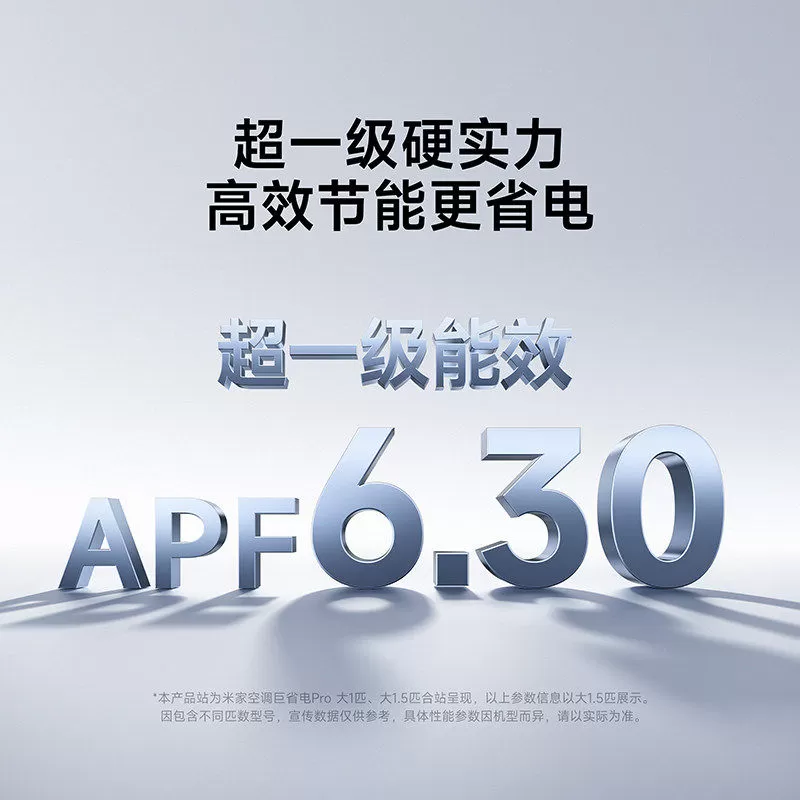 小米巨省电Pro 1.5匹 2026款双排款 变频冷暖制热自清洁壁2P空调