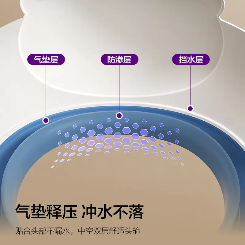 飞利浦新安怡儿童洗头挡水帽宝宝洗头神器婴儿洗澡护耳小孩洗发帽