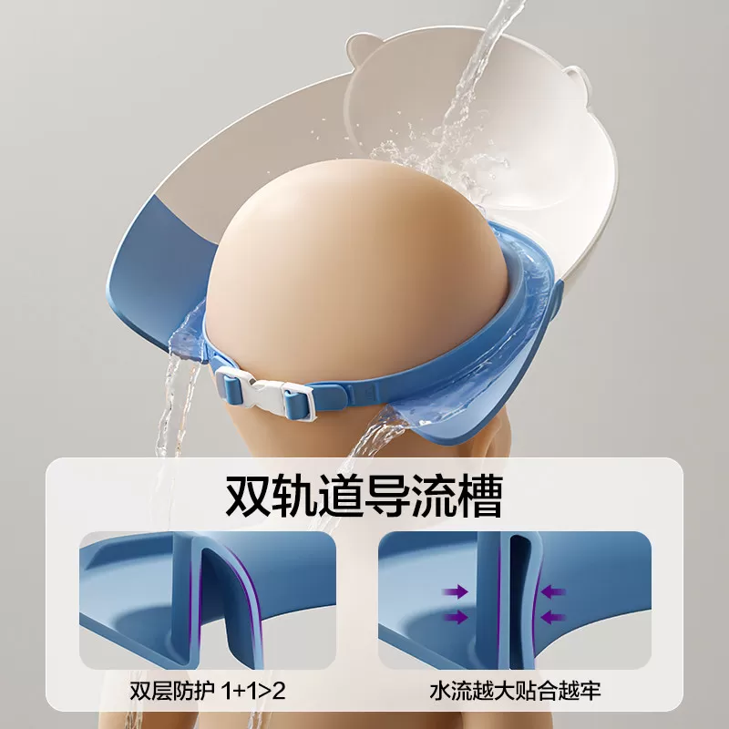 飞利浦新安怡儿童洗头挡水帽宝宝洗头神器婴儿洗澡护耳小孩洗发帽