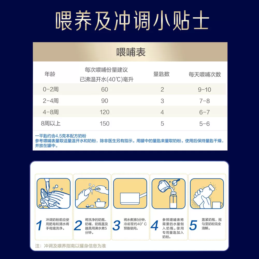 美赞臣蓝臻2段6-12月含乳铁蛋白婴幼儿配方牛奶粉820g*6罐
