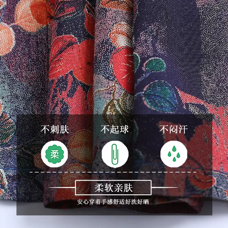 中老年人夏装女奶奶棉绸套装60岁70大码短袖妈妈衬衫老人太太衣服