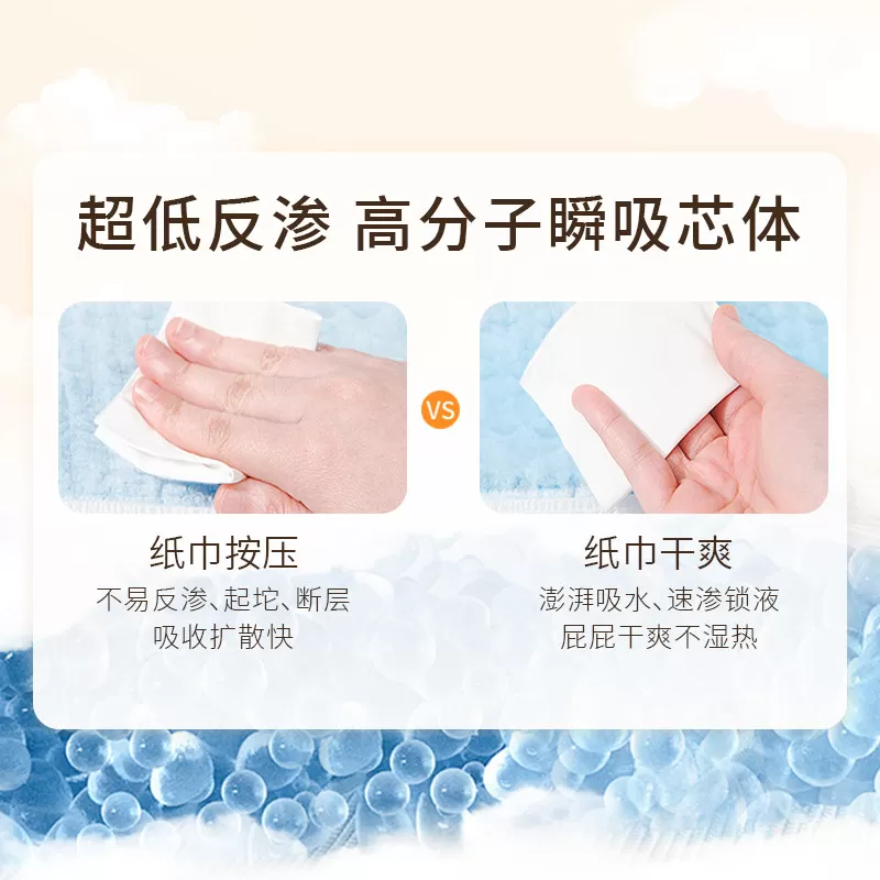 【悦妈甄选】柚贝零感蚕丝超柔拉拉裤夜用护臀干爽纸尿裤便携装