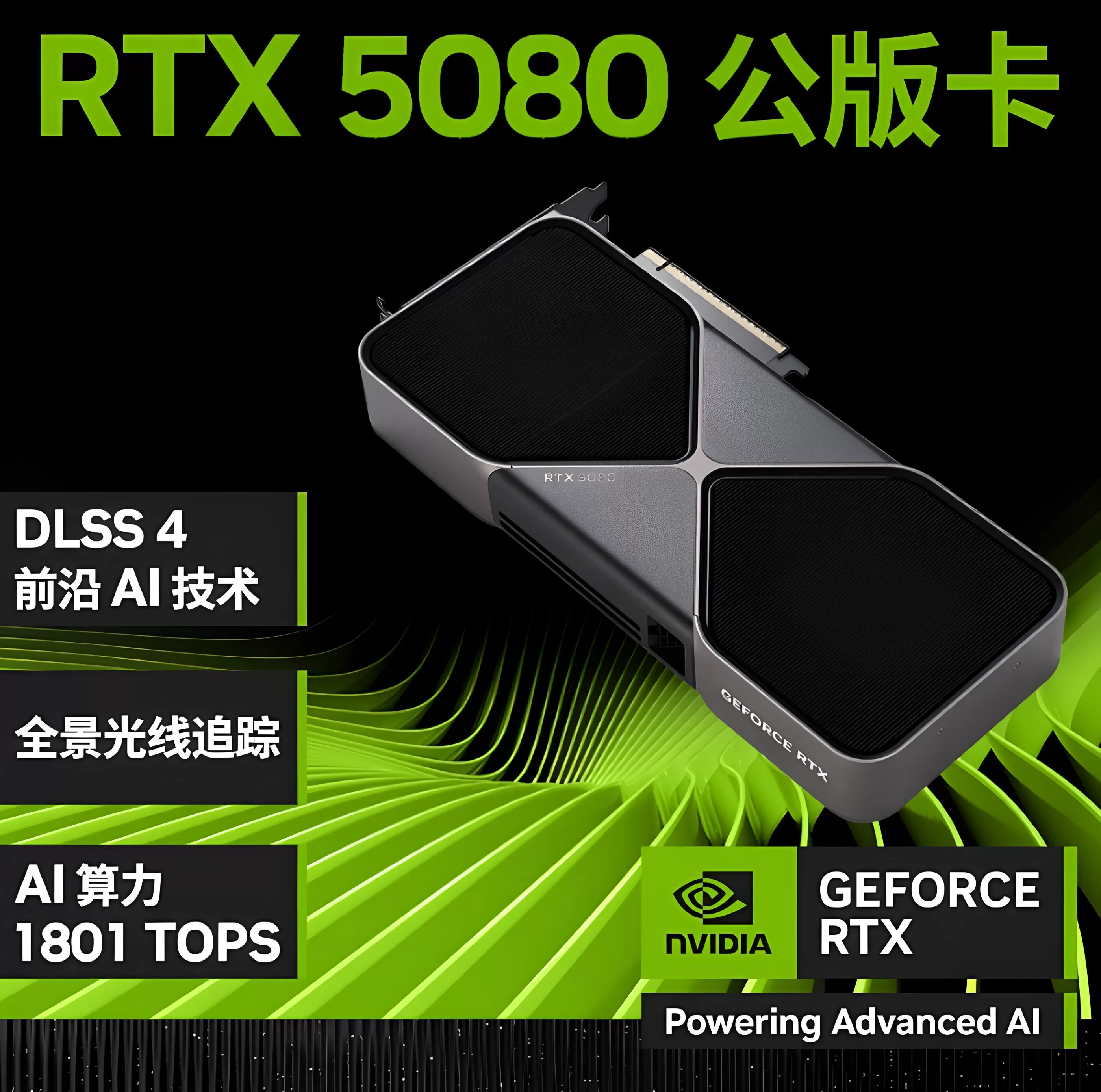 肥猫家の店 英伟达 RTX5080 16G Founders Edition原厂公版显卡