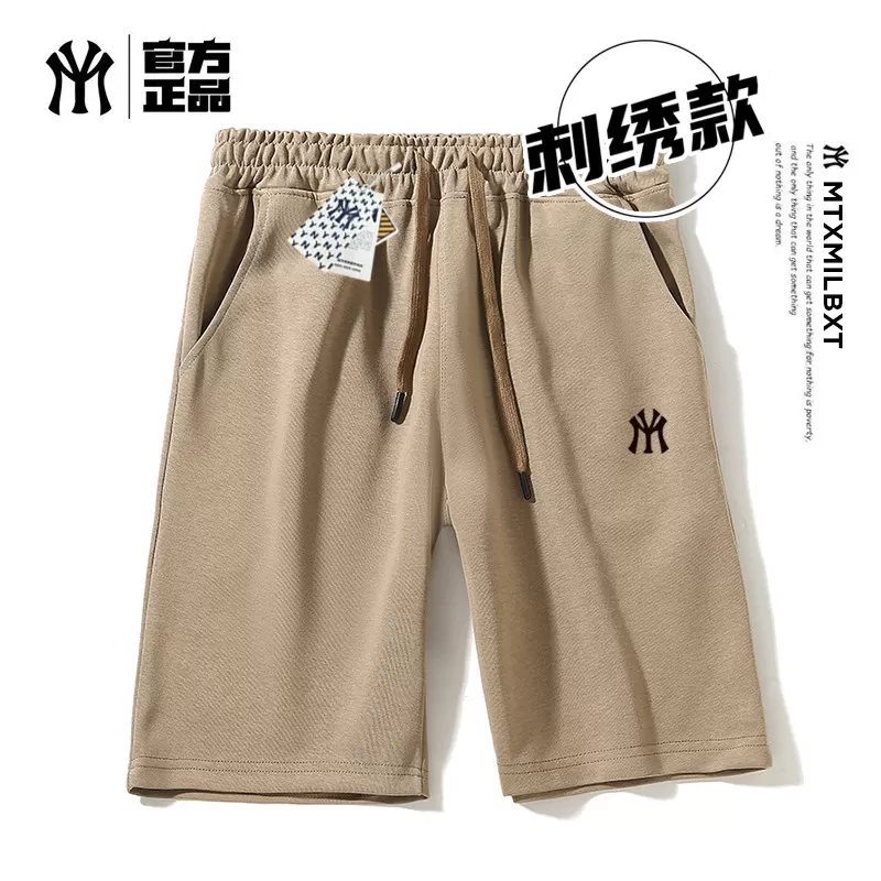 26夏季新款华棉洋基队潮牌印花短裤男女同款潮牌运动休闲五分裤2