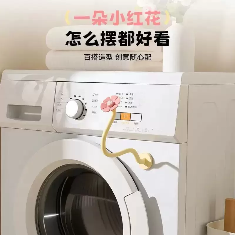 洗衣机花朵通风卡扣滚筒门通风固定器支架防撞限位器门挡防霉吸盘