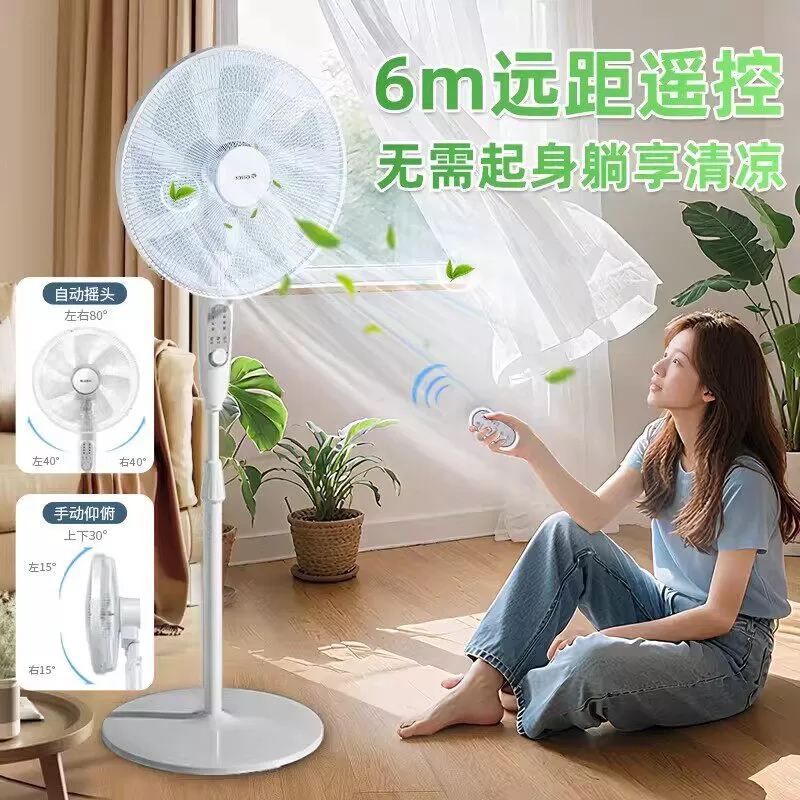 格力电风扇一级能效家用直流变频遥控音静落地扇卧室强力电扇新款
