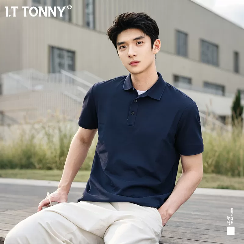 I.T TONNY官方2026夏季新款翻领t恤男士polo衫短袖商务休闲上衣