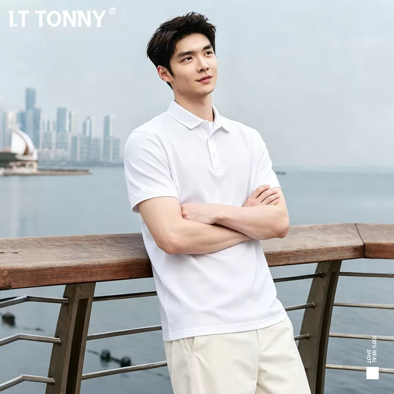 I.T TONNY官方2026夏季新款翻领t恤男士polo衫短袖商务休闲上衣
