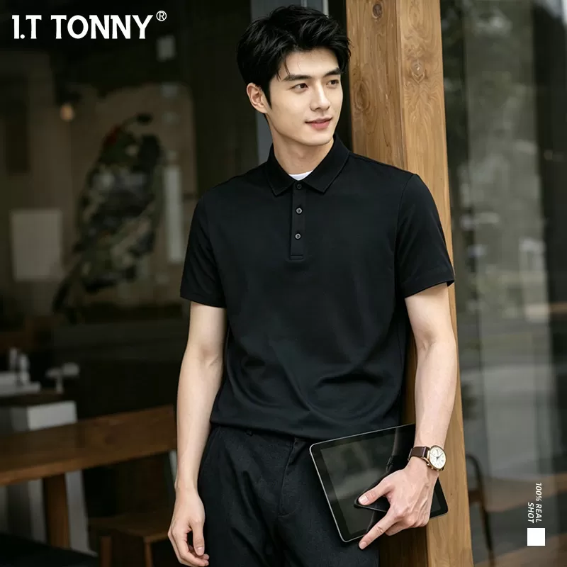 I.T TONNY官方2026夏季新款翻领t恤男士polo衫短袖商务休闲上衣
