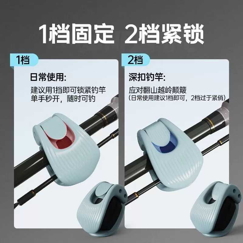 路亚竿收纳神器多功能束杆器束竿夹筏竿矶钓鱼竿保护套捆绑固定器