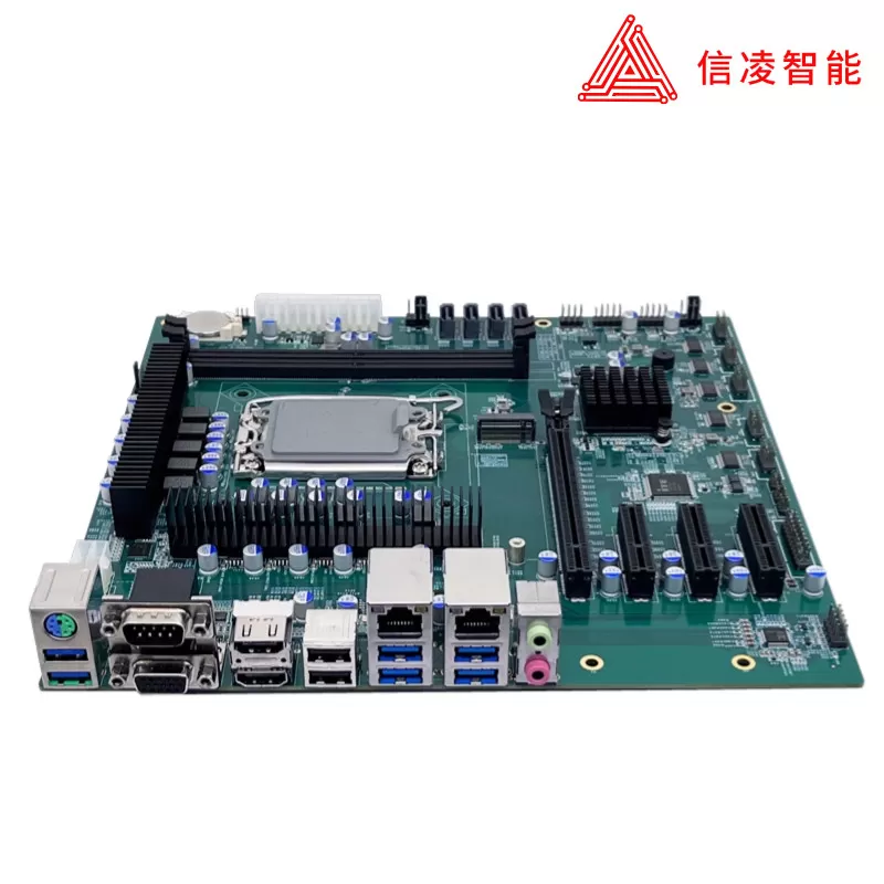 B660 MATX母板支持12/13/14代CPU 主板 4PCIE DDR5视觉工控机主板