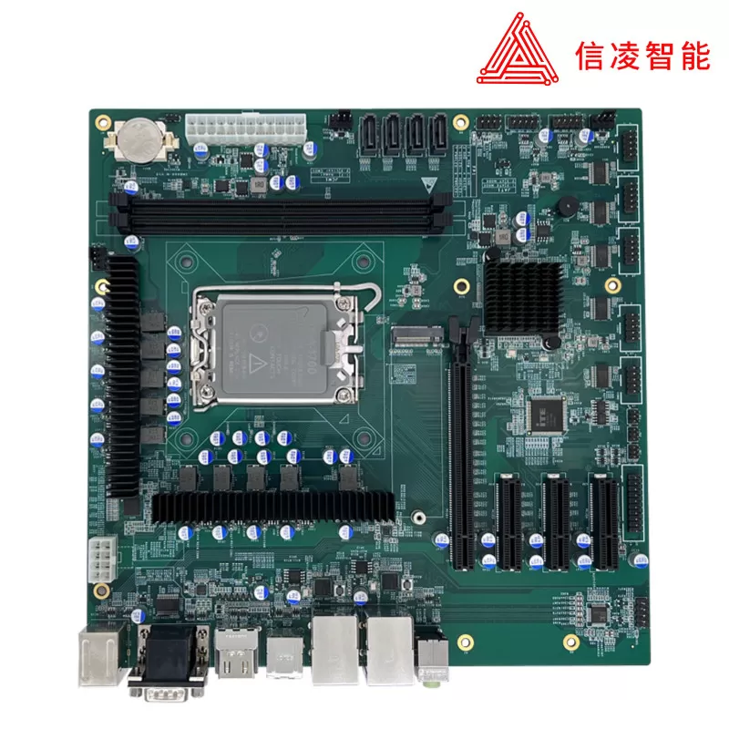 B660 MATX母板支持12/13/14代CPU 主板 4PCIE DDR5视觉工控机主板