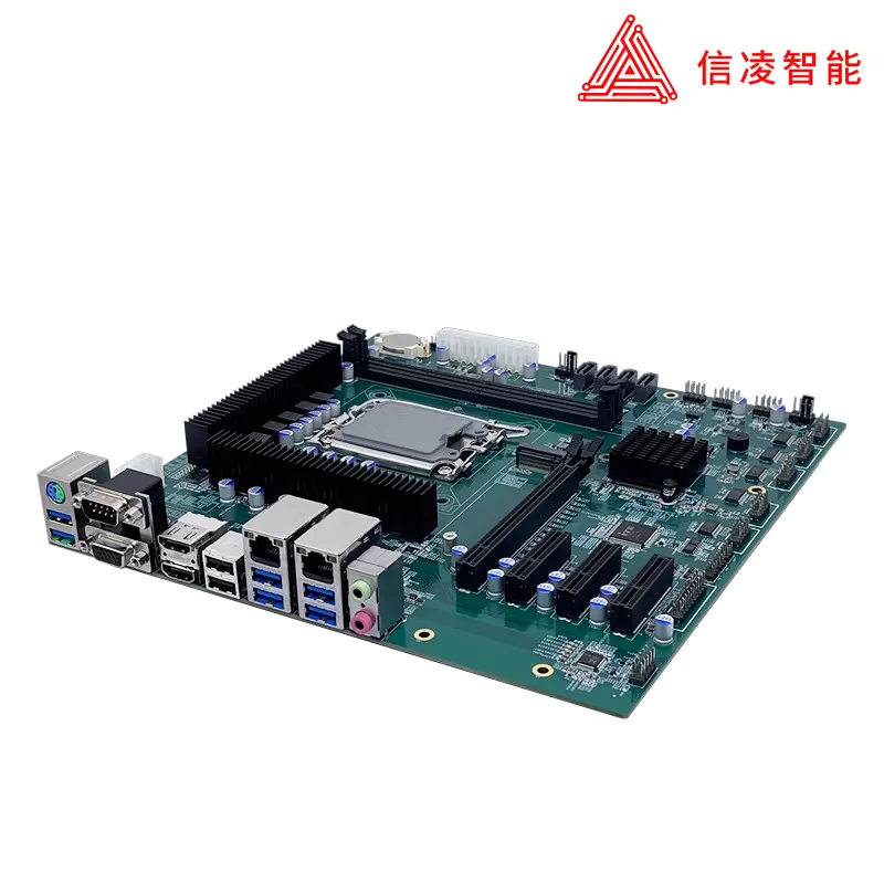 B660 MATX母板支持12/13/14代CPU 主板 4PCIE DDR5视觉工控机主板