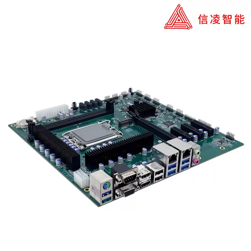 B660 MATX母板支持12/13/14代CPU 主板 4PCIE DDR5视觉工控机主板