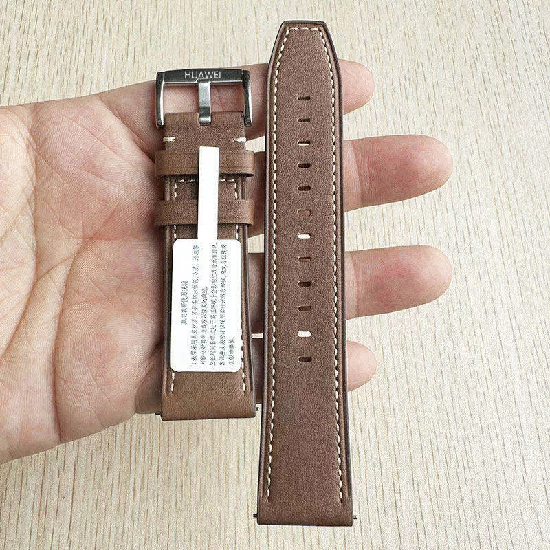 适用华为GT5原装款watch3/4pro真皮gt2专用GT4/GT3新款buds表带