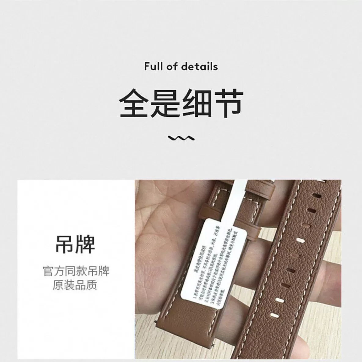 适用华为GT5原装款watch3/4pro真皮gt2专用GT4/GT3新款buds表带