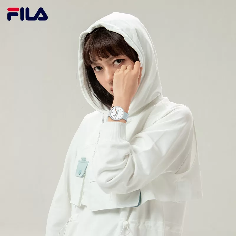 FILA斐乐男女士硅胶带手表运动休闲防水初高中大学生考试腕表6281