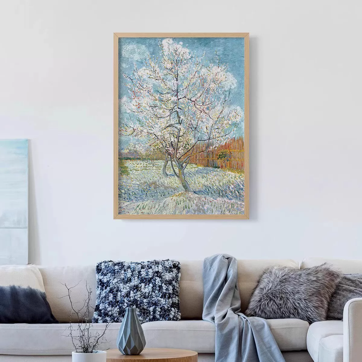 梵高莫奈背景墙装饰画玄关画框客厅卧室沙发抽象北欧艺术挂画油画