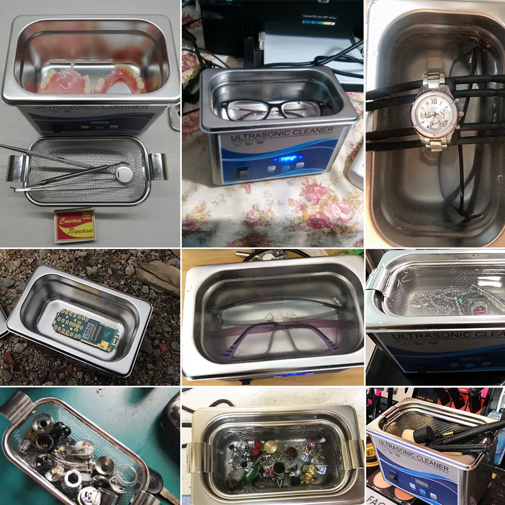 家用超声波眼镜清洗机洗首饰隐形假牙套清洁手表墨盒迷你清洗器