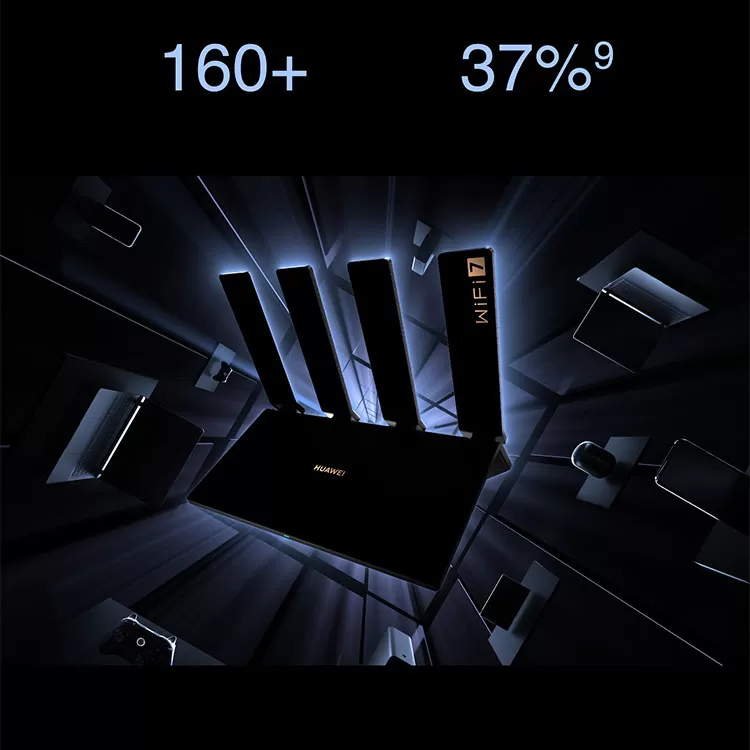 华为BE7Pro千兆WiFi7路由器2025新款 2.5G网口真千兆穿墙王全屋覆盖大平层无线高速双频光纤接入 Mesh组网