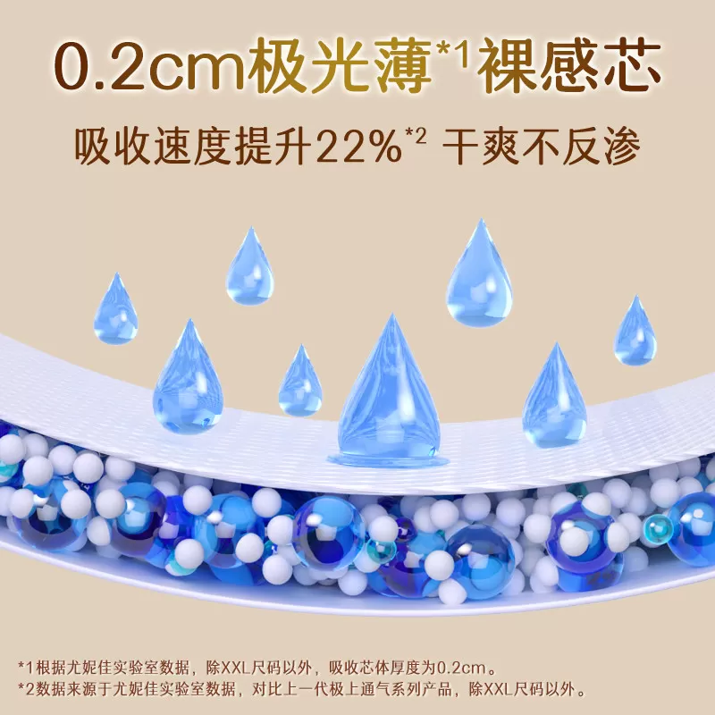 尤妮佳moony极上超薄透气纸尿裤拉拉裤尿不湿NB/S/L/XL/XXL/XXXL