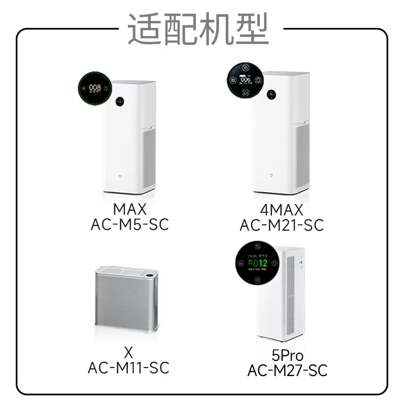 适配小米米家空气净化器滤芯max/4max/5Pro/X过滤网除醛除二手烟