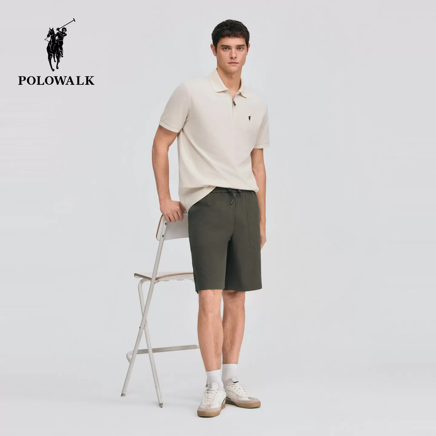 [凉感+吸湿速干]POLOWALK男式短袖POLO衫26夏季简约通勤防晒短袖