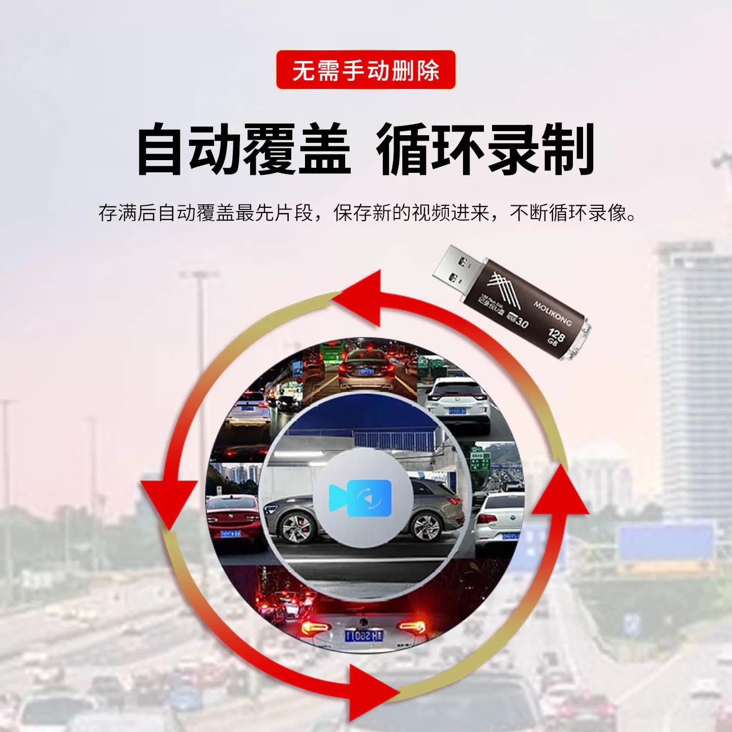 360优盘全景行车记录仪专用u盘USB3.0汽车用高速存储车载U盘正品