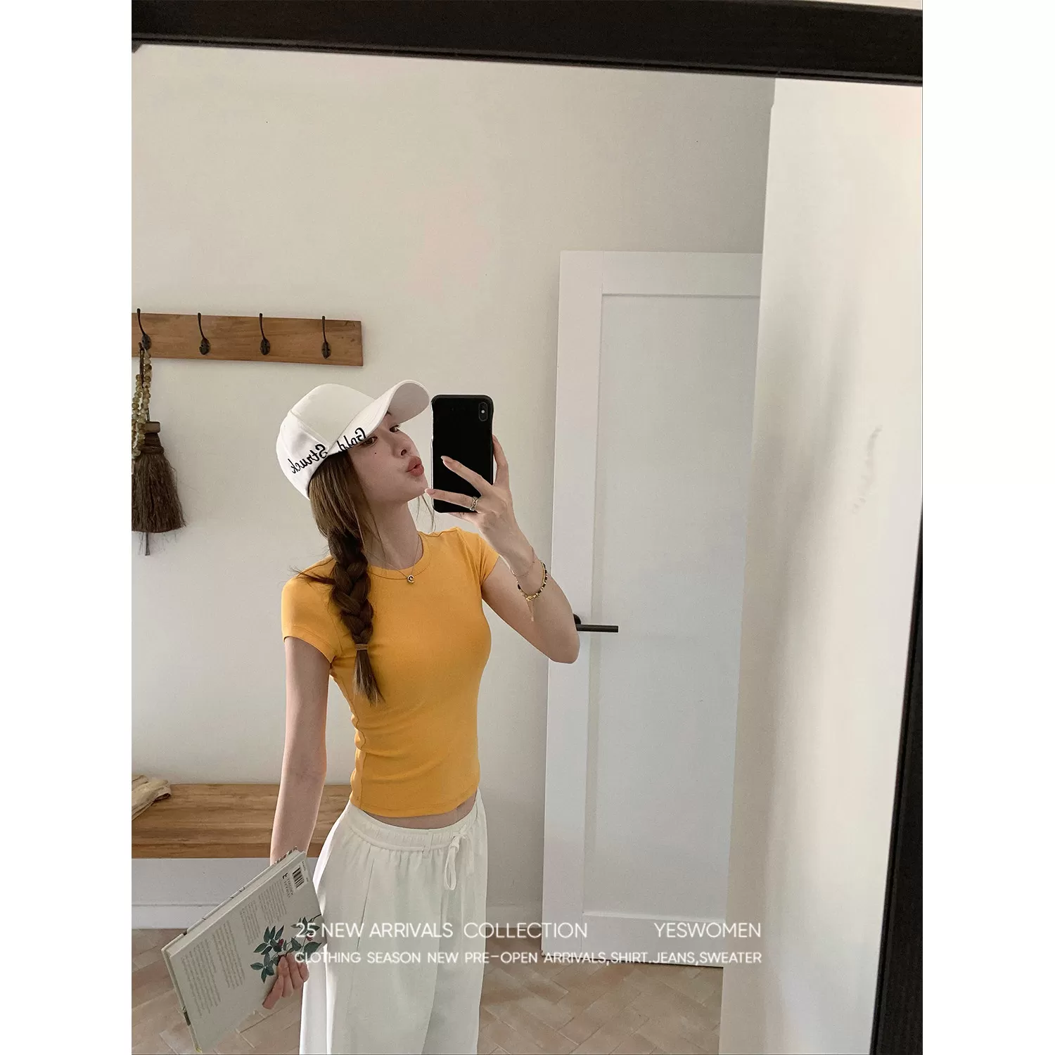【所有女生的衣橱】小宜定制 紧身显瘦正肩T恤
