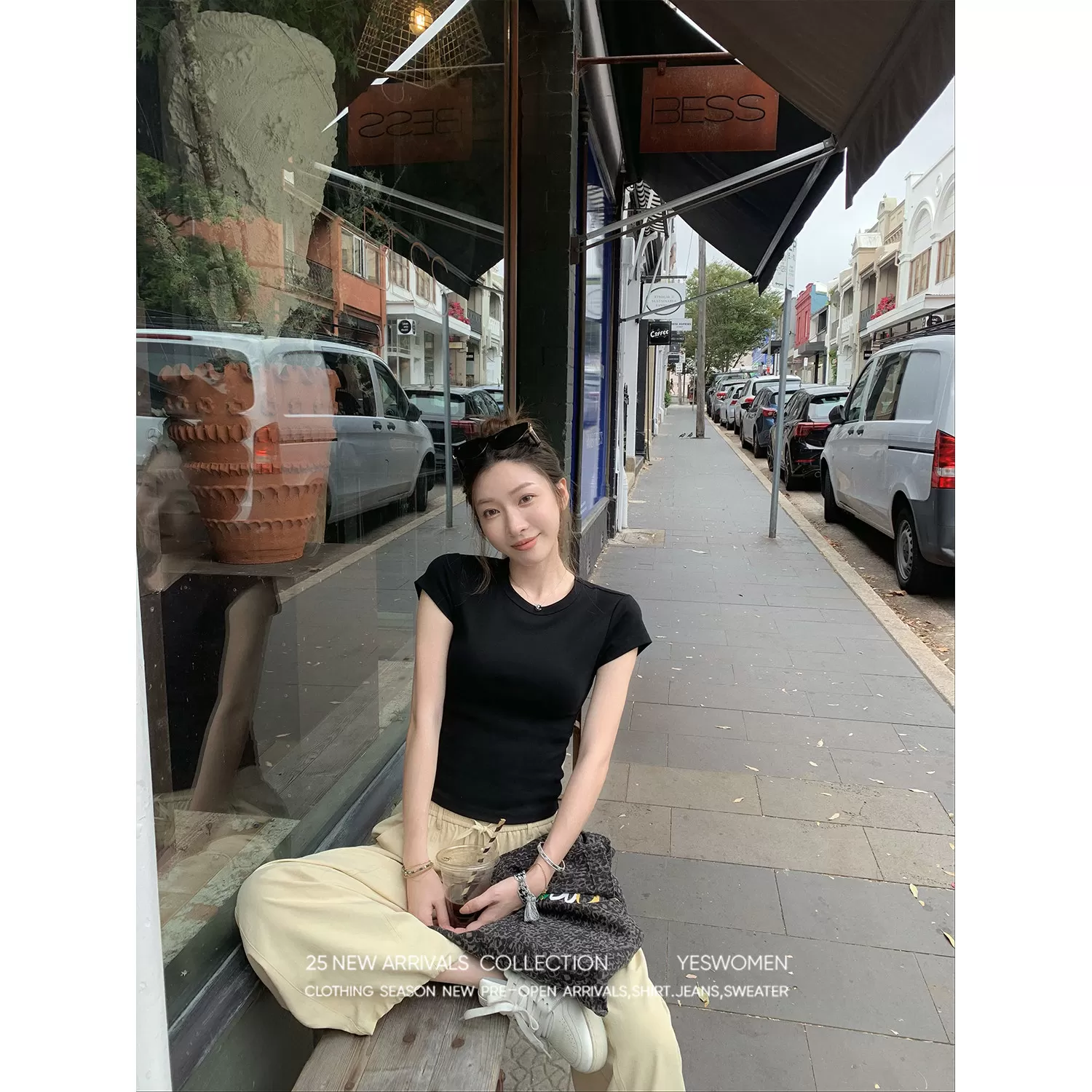 【所有女生的衣橱】小宜定制 紧身显瘦正肩T恤
