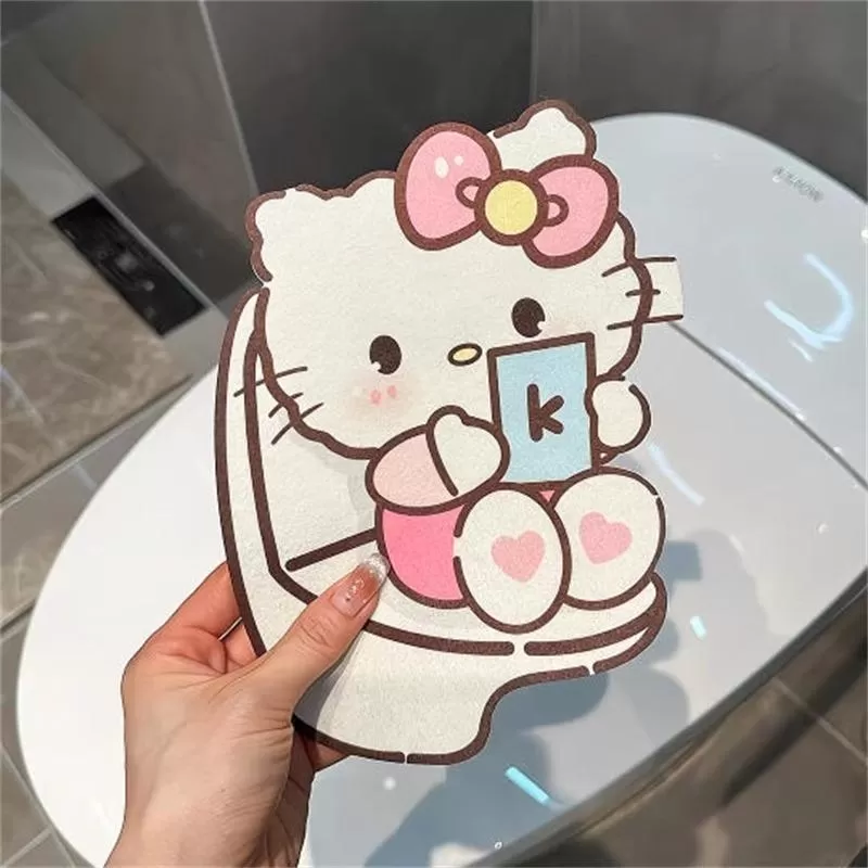 猫咪马桶除臭贴卫生间香薰片厕所装饰卡通贴纸防水消臭留香