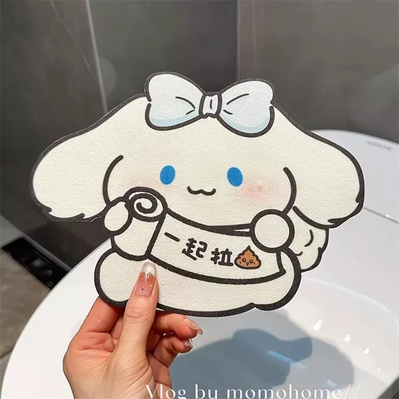 猫咪马桶除臭贴卫生间香薰片厕所装饰卡通贴纸防水消臭留香
