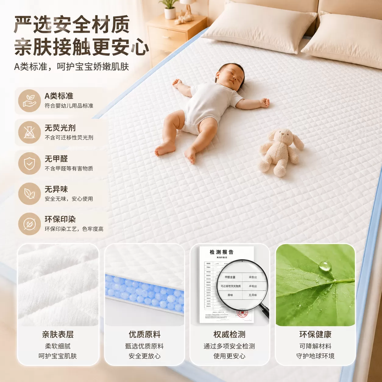 鸿福祥隔尿垫一次性大尺寸婴儿防水成人隔尿床单老年人专用护理垫