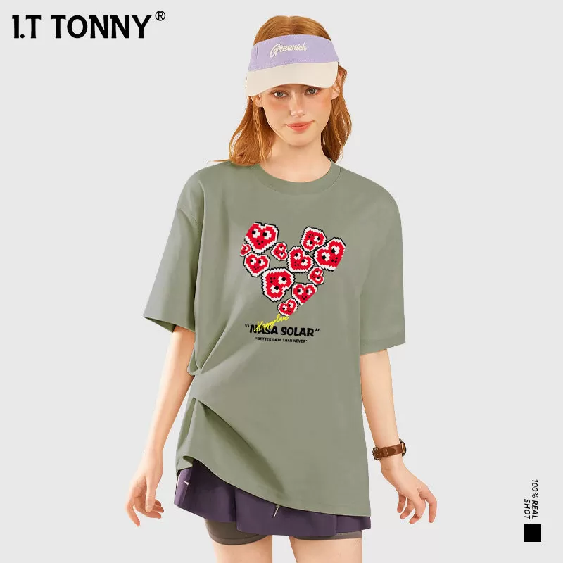 潮牌I.T TONNY官方小众印花国潮街头风情侣T恤潮牌宽松上衣TYK