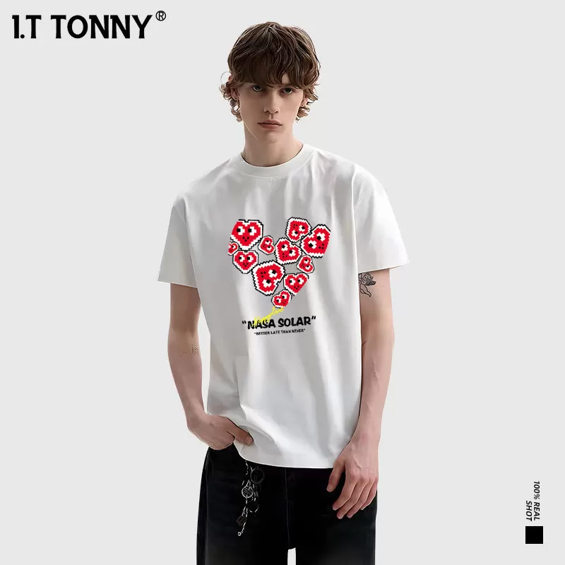 潮牌I.T TONNY官方小众印花国潮街头风情侣T恤潮牌宽松上衣TYK